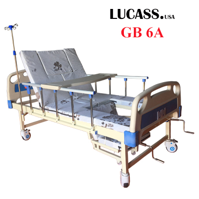 Giường bệnh nhân 4 tay quay Lucass GB6A 